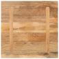 Preview: Tischplatte 80x80x3,8 cm Quadratisch Massivholz Mango