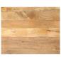 Preview: ARDEBO.de - Tischplatte 100x80x3,8 cm Rechteckig Massivholz Mango