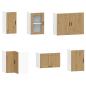 Preview: 11-tlg. K?chenschrank-Set Porto Artisan-Eiche Holzwerkstoff