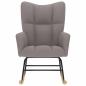 Preview: Schaukelstuhl Taupe Stoff