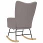 Preview: Schaukelstuhl Taupe Stoff