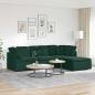 Preview: ARDEBO.de - Modulares Sofa mit Fu?hocker Kissen Samt Dunkelgr?n