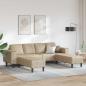 Preview: ARDEBO.de - Wohnzimmer Couch 3 stk. Hellgrau