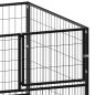 Preview: Tierkäfig ohne Tür Schwarz 300 x 100 x 70 cm Stahl