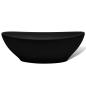 Preview: Keramik Waschbecken 40 x 33 cm Schwarz