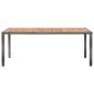 Preview: 9-tlg. Garten-Essgruppe mit Kissen Poly Rattan Grau