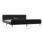 Preview: Bettgestell Dunkelgrau Sackleinen 180x200 cm