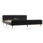 Preview: Bettgestell Dunkelgrau Sackleinen 180x200 cm
