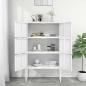 Preview: Highboard Weiß 80x35x135 cm Stahl