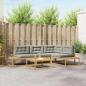Preview: ARDEBO.de - Outdoor-Sofagarnitur 5 stk. Weiß Polyester