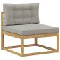Preview: Outdoor-Sofagarnitur 5 stk. Weiß Polyester