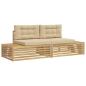 Preview: 2 Stk. Outdoor-Sofagarnitur Polyester Weiß