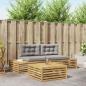 Preview: ARDEBO.de - 4 Stk. Outdoor-Sofagarnitur Polyester Weiß