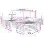 Preview: 4 Stk. Outdoor-Sofagarnitur Polyester Weiß