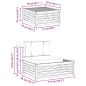 Preview: 4 Stk. Outdoor-Sofagarnitur Polyester Weiß