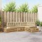 Preview: ARDEBO.de - 5 stk. Outdoor-Sofagarnitur Polyester Weiß