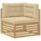 Preview: 5 stk. Outdoor-Sofagarnitur Polyester Weiß