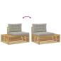 Preview: 6 Stk. Outdoor-Sofagarnitur Polyester Weiß