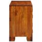 Preview: Schuhschrank 90 x 35 x 55 cm Massivholz Akazie Braun