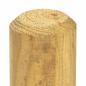 Preview: Zaunpfosten 5 stk. Braun 150 cm Massives Kiefernholz