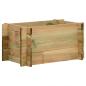Preview: ARDEBO.de - Garten Hochbeet Grün 80 x 80 x 32 cm Massives Kiefernholz