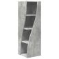 Preview: Eckschrank 32x32x102cm Holzwerkstoff Betongrau