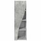 Preview: Eckschrank 32x32x102cm Holzwerkstoff Betongrau