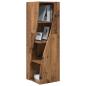 Preview: Eckschrank 32x32x102cm Holzwerkstoff Altholz