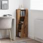 Preview: Eckschrank 32x32x102cm Holzwerkstoff Altholz