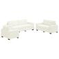 Preview: Sofa Set 3 Stk. Creme Samt