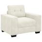 Preview: Sofa Set 3 Stk. Creme Samt