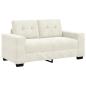 Preview: Sofa Set 3 Stk. Creme Samt