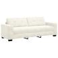 Preview: Sofa Set 3 Stk. Creme Samt