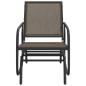 Preview: Garten-Schaukelstuhl Braun 61x76x87 cm Textilene & Stahl