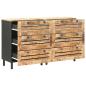 Preview: Stauraumschränke 2 Stk. 120 x 33 x 75 cm Massivholz Mango
