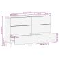 Preview: Sideboard Set 2 pcs Braun 60 x 33,5 x 75 cm Massivholz Mango