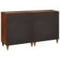 Preview: Sideboard Set 2 pcs Braun 60 x 33,5 x 75 cm Massivholz Mango