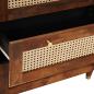 Preview: Sideboard Set 2 pcs Braun 60 x 33,5 x 75 cm Massivholz Mango