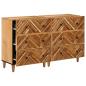 Preview: Stauraumschränke 2 stk. 60 x 33,5 x 75 cm Massivholz Mango