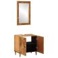 Preview: Badezimmerschrank-Set 2 stk. 62 x 33 x 58 cm Massivholz Mango