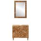 Preview: Badezimmerschrank-Set 2 stk. 62 x 33 x 58 cm Massivholz Mango