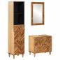 Preview: ARDEBO.de - Badezimmerschrank-Set 3 stk. 62 x 33 x 58 cm Massivholz Mango