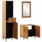 Preview: Badezimmerschrank-Set 3 stk. 62 x 33 x 58 cm Massivholz Mango