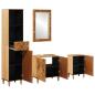 Preview: Badezimmerschrank-Set mit Schubladen 4 pcs Massivholz Mango