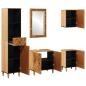Preview: Badezimmerschrank-Set 5 Stk. Massivholz Mango
