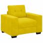 Preview: Sofa Set 3 stk. Gelb Samt