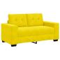Preview: Sofa Set 3 stk. Gelb Samt