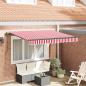 Preview: ARDEBO.de - Einziehbare Markise Rot 250 x 200 cm Stoff