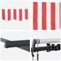 Preview: Einziehbare Markise Rot 250 x 200 cm Stoff
