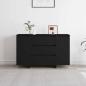 Preview: Sideboard mit Schubladen Schwarz 120 x 41 x 75 cm Holzwerkstoff